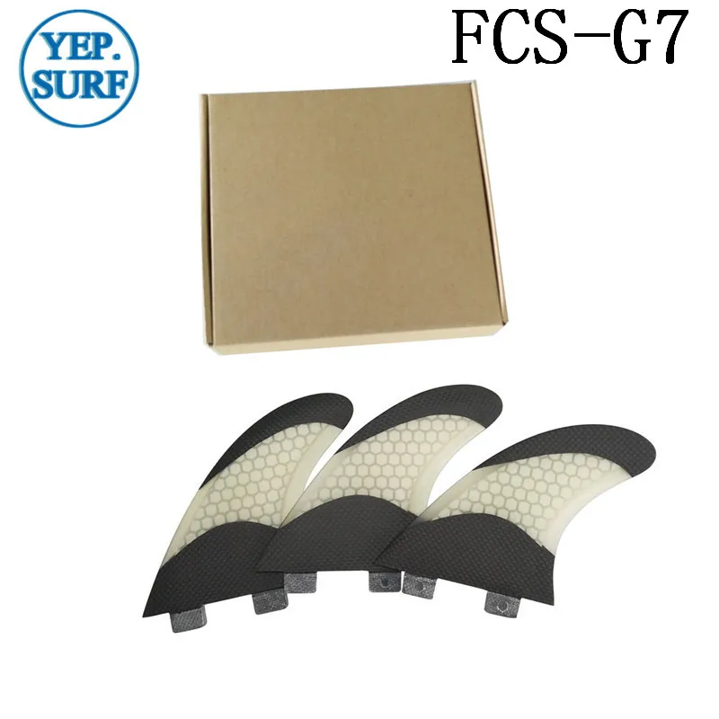 Плавники из стекловолокна FCS G7 белый цвет рандомные плавники для