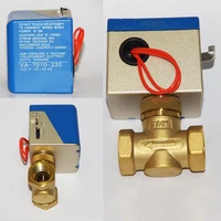dn20g 34 ac220v 2 way 2 wire fan coli motorized valveshutoff structure brass valve for automatic control hvac system