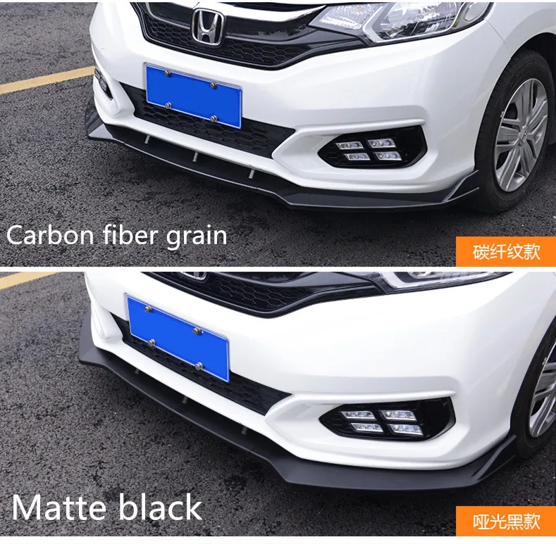Для Honda Jazz Fit передний бампер диффузор протектор для Fit GK5 обвес бампер задняя Лопата задний спойлер черный