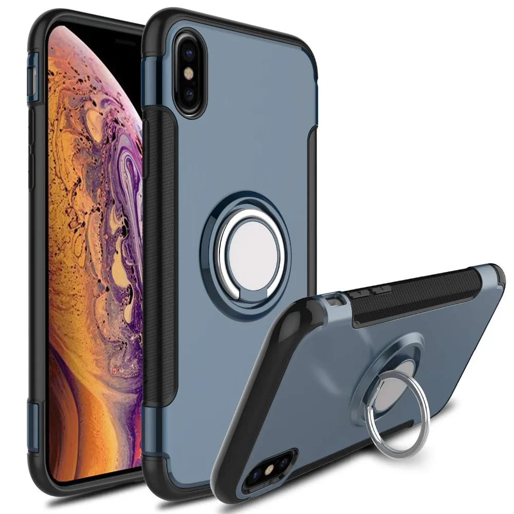 Чехол для iPhone X Xr Xs Max гибридный противоударный бронированный автомобильный