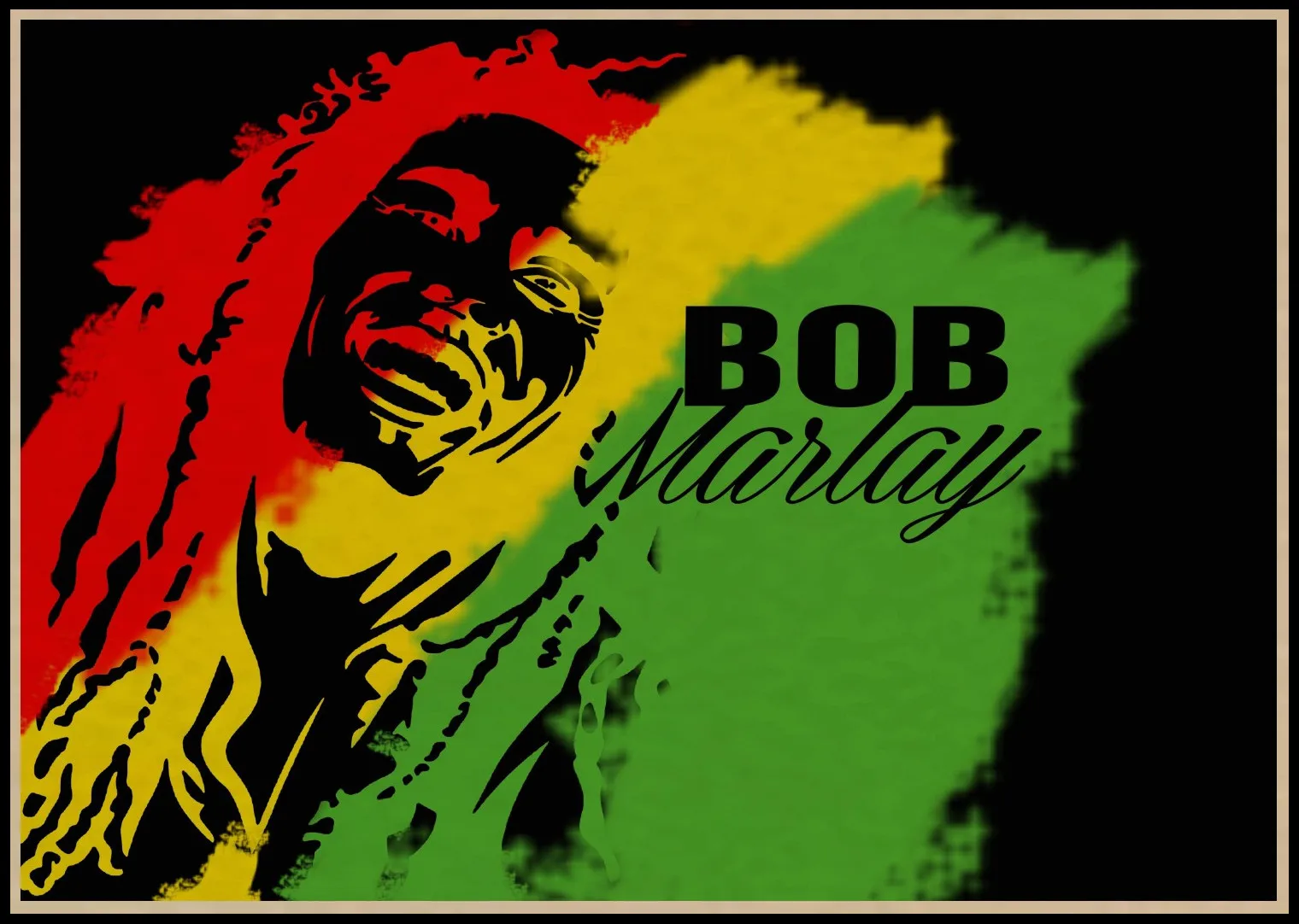 Bob Marley retro nostalgic old Reggae Rock poster Kraft music painting Vintage Poster 1002 | Дом и сад