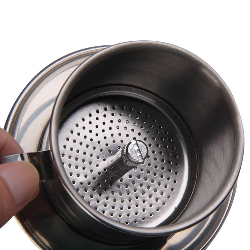 

Vietnam Style Coffee Filter Mug Cup Jug Stainless Steel Metal Vietnamese Coffee Drip Cup Filter Maker Strainer Cool Perfect