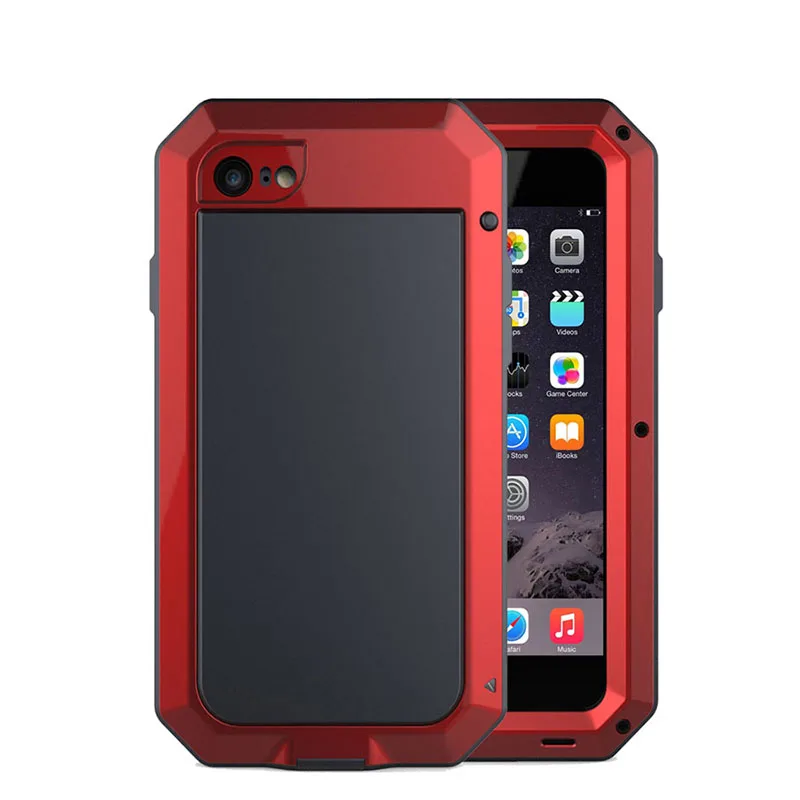 Сверхмощная защита Doom armor металлический алюминиевый Телефон чехол для iPhone 6 6S 7 8 Plus XS Max XR X 5s 5 ударопрочный водонепроницаемый чехол