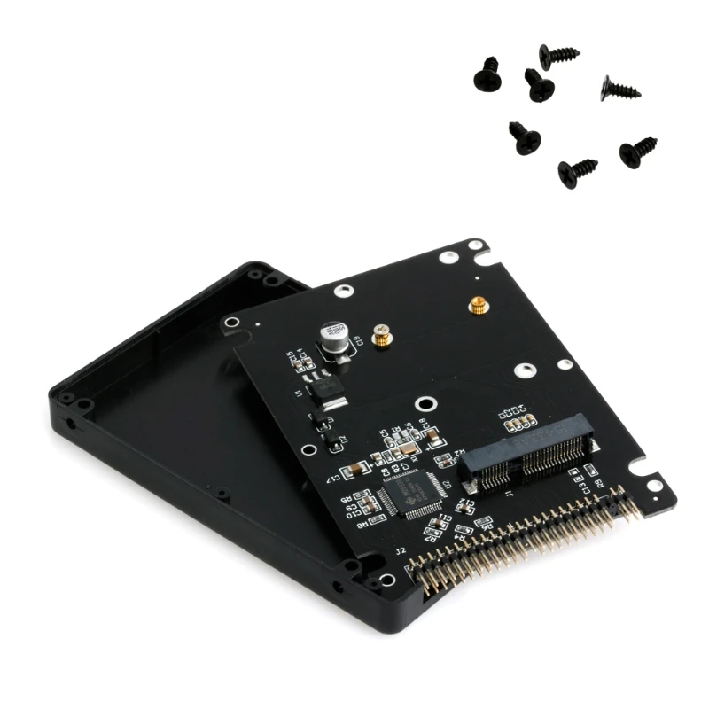 44PIN mSATA до 2 5 &quotIDE HDD SSD адаптер PATA конвертер карта с Чехол 10*7*0 9 см|Компьютерные
