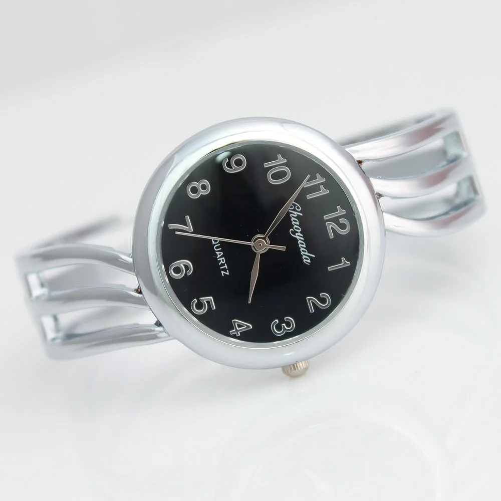 D11 silver black Модные женские часы, женские часы-браслет, Женские кварцевые наручные часы для женщин, женские часы, Прямая поставка - Цвет: D11 silver black