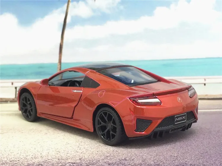 Акция Цена 1:32 Масштаб Honda Acura NSX литая под давлением модель автомобиля из металлического сплава со звуком светильник Модель автомобиля игрушки для детей Подарки