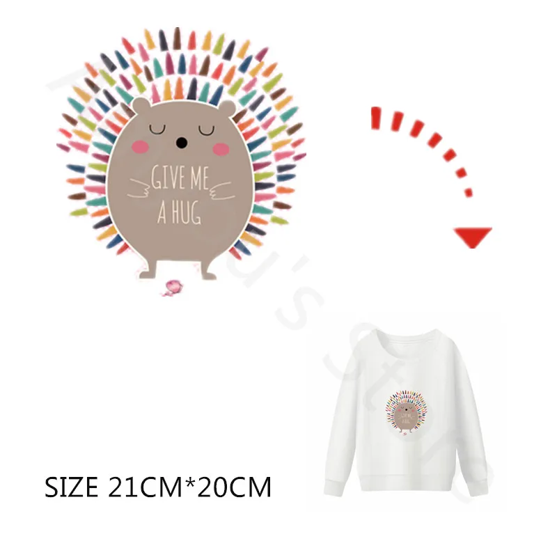 Наклейки с ежом для одежды термонаклейки одежды|iron on patches|iron onpatch iron |