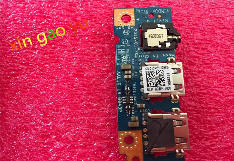 010R81 LS-B843P ДЛЯ DELL Inspiron 15 5000 серии 5558 5758 Аудио разъем платы USB