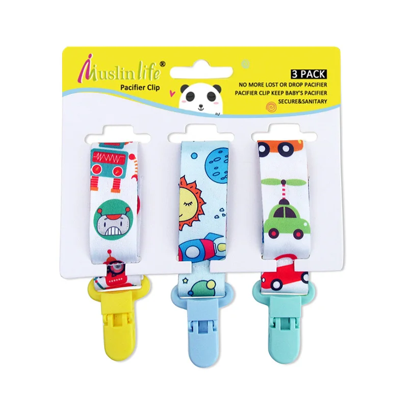 Car Muslinife, 12 цветов, Детская соска, клипса, цепь, держатель для соски, Para Bebe, Детская соска, клипса, держатель для соски, 3 шт./упаковка - Цвет: Car