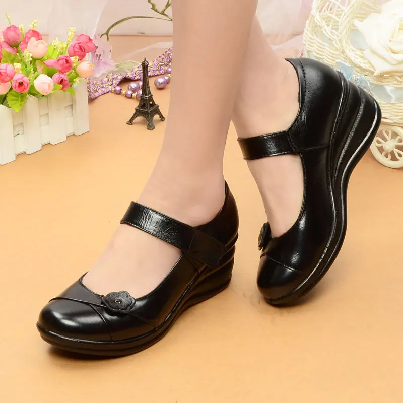 

new new autumn Handmade leather flat shoes women casual shoes woman flats shoes slip on leather car-styling shoes footwear 903W