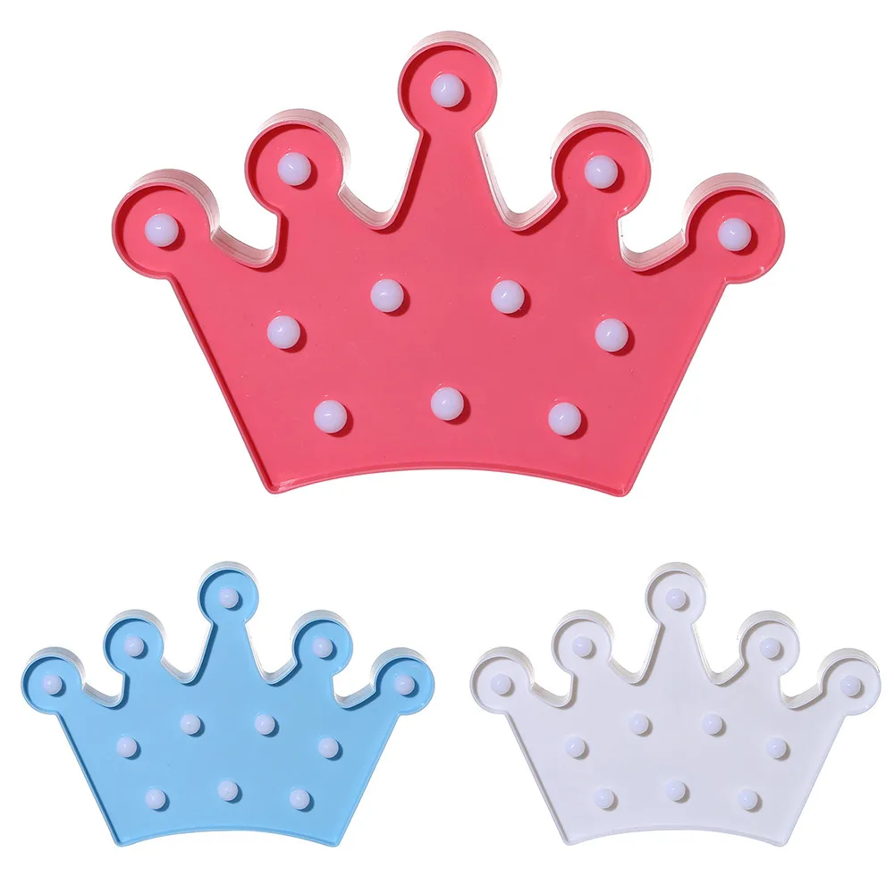 3D Корона LED ночник настольная прикроватная домашняя Ночная лампа светодиоды