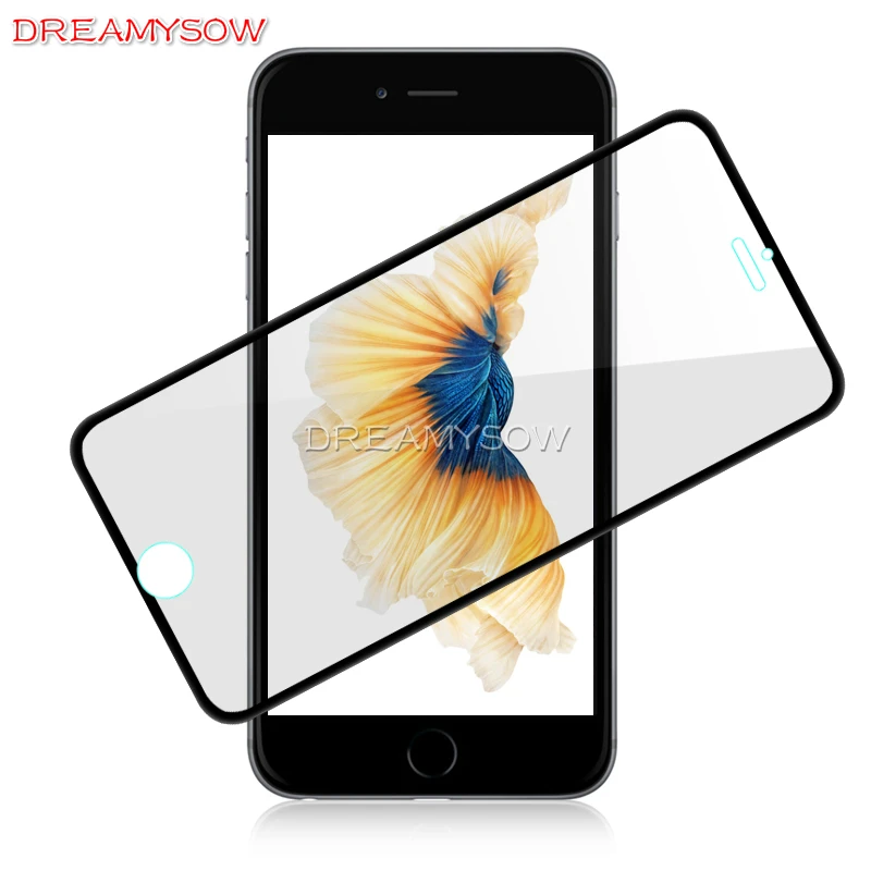 3D закругленные края полное покрытие закаленное стекло для iPhone 7 8 Plus Защита экрана для iPhone XS X розовое золото серебро черный красный