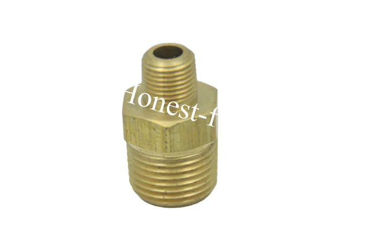 

Brass BSP Pipe Hex Reducing Nipple Fitting 3/8" x 1/8" Male BSPP