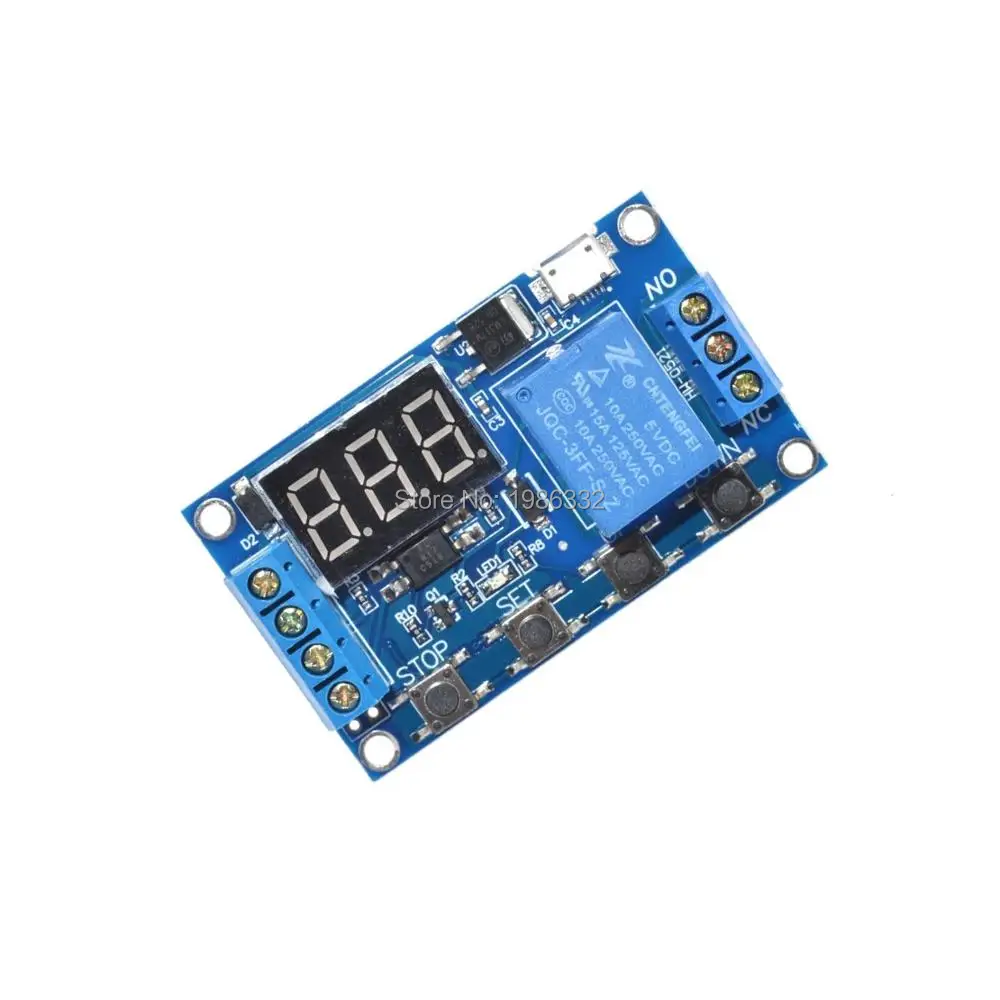 WS16 DC 6 30 в Поддержка Micro USB 5 В светодиодный дисплей Автоматизация таймер задержки