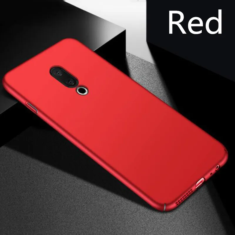 Ультра Тонкие Жесткие ПК-Чехлы для meizu 16th Plus 16X M6 Note 8 Матовая защитная оболочка для meizu 15 16 Lite Plus X8 M6T M6S coque - Цвет: Red