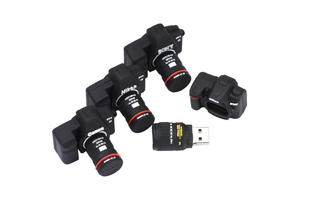 Jaster логотип цифровой одиночный объектив Reflex 2,0 usb флэш-накопитель камера ручка привод 4 ГБ 16 ГБ 32 ГБ 64 Гб силиконовая Флешка Gigt