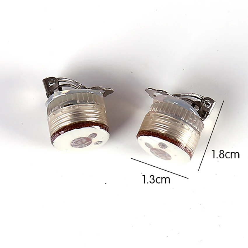 1 pair Flashing Blinking Earrings Charm LED Earring Light Up Ear Stud Jewelry Novelty Lighting for Dance Party | Лампы и освещение