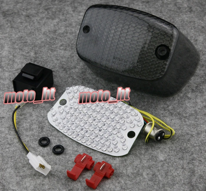 

Motorcycle Smoke LED Taillight integrated Turn Signals For YAMAHA VMAX Virago 700 750 1000 1100