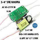 5 шт., светодиодная лампа 10 Вт, 3-4x3 Вт, 600 мА