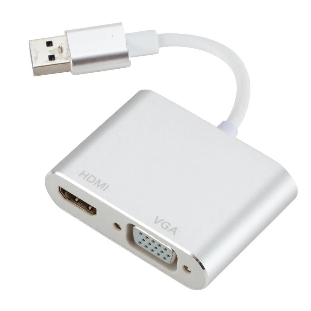 USB C к HDMI 4K VGA адаптер 3 1 Type видео конвертеры для 2019 Новый Macbook Pro/Chromebook