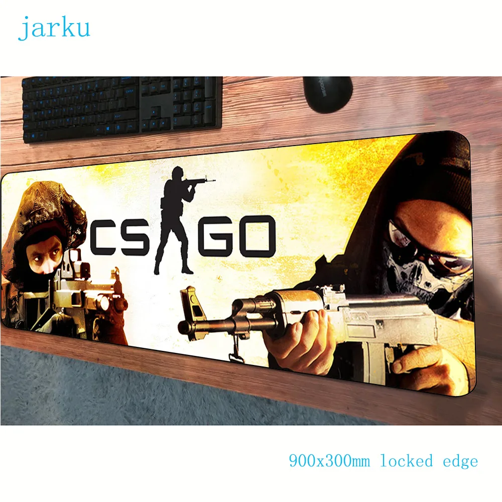 Коврик для мыши csgo 900x300 мм милый компьютерный коврик игровые аксессуары большой с