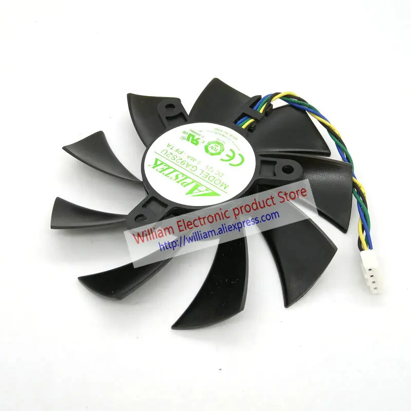 Новый оригинальный GA92S2U PFTA DC12V 0.46A для ZOTAC GTX 1070Ti 1080Ti мини вентилятор охлаждения