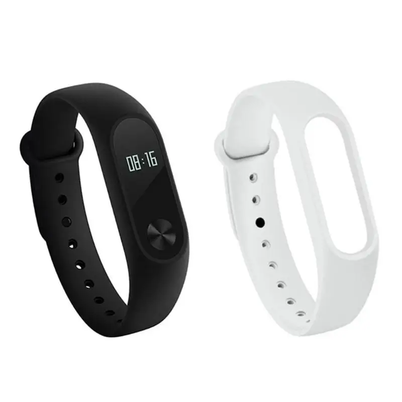 Xiaomi mi Band 2 Смарт фитнес-трекер Браслет OLED экран mi band 2 монитор сердечного ритма браслет часы Xiao mi Band 2 - Цвет: Белый