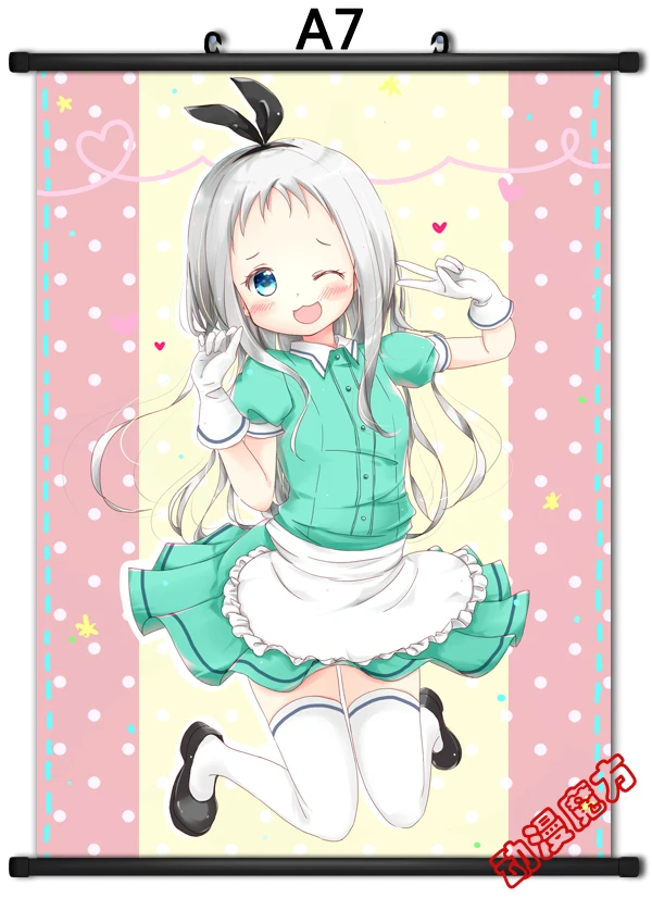 Японский аниме смесь S Maika Sakuranomiya & Kaho Hinata Mafuyu Hoshikawa домашний Декор стены прокрутки