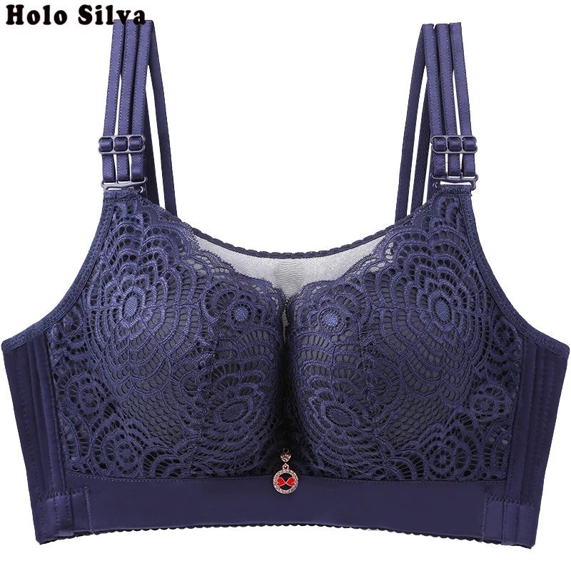 Full cup high quality embroidery floral push up women bra big size 36-52 C D E Coverage sexy fashion ladies underwear | Женская одежда