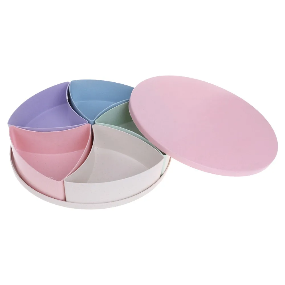 Пшеничная соломенная тарелка конфетная коробка фруктовый поднос креативный 4