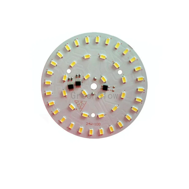 Диммер 10 шт. нового дизайна 24 Вт 5730SMD с PCB интегрированной IC подсветильник кой
