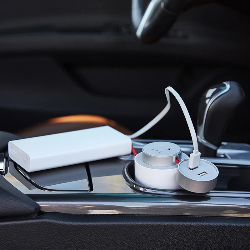 XIAOMI Оригинал MIJIA портативная Автомобильная розетка USB Автомобильное зарядное