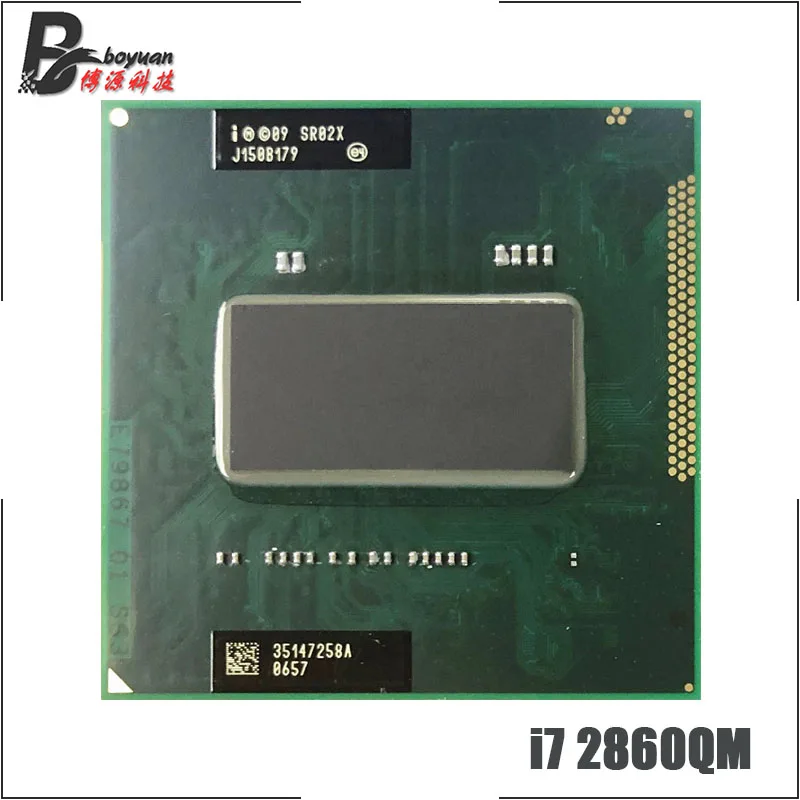 Процессор Intel Core i7 2860QM SR02X 2 5 ГГц четырехъядерный восьмипоточный процессор 8 Мб 45