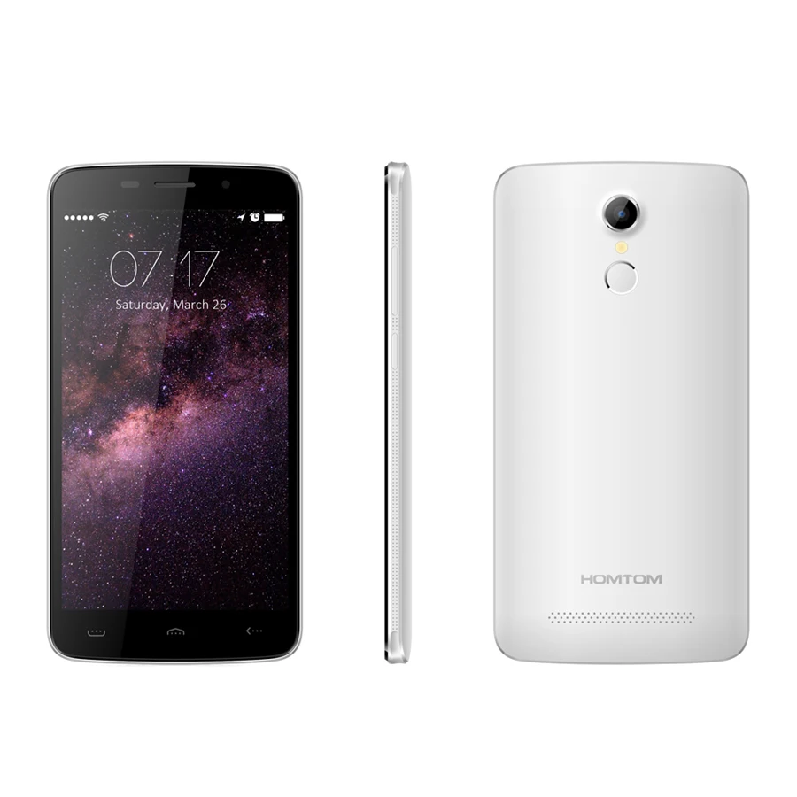 In Stock Original HOMTOM HT17 4G LTE Mobile Phone MTK6737 Quad Core 5.5&quot 1GB RAM 8GB ROM 1280x720 Android 6.0 13.0MP Fingerprint |