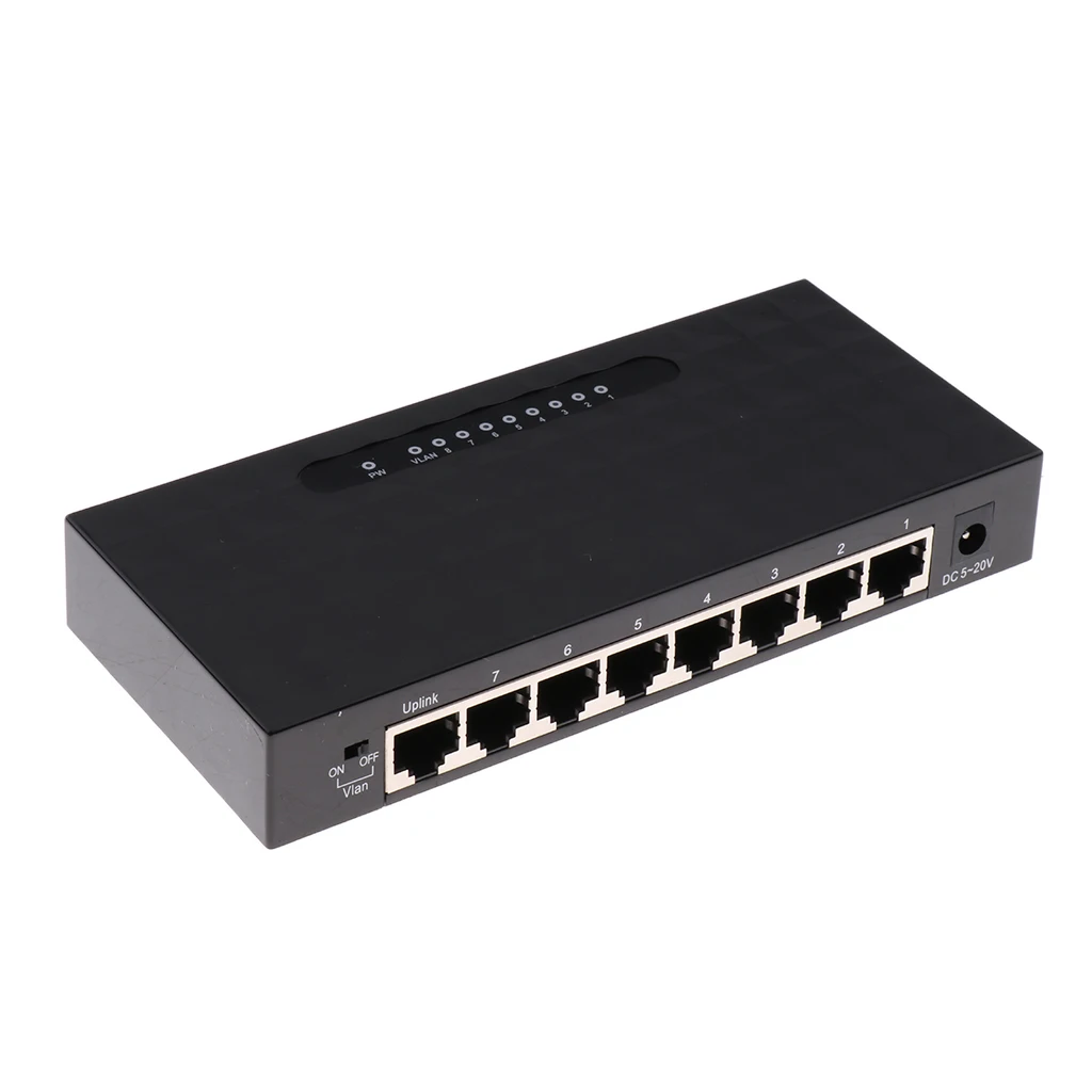 8 порты и разъёмы Gigabit коммутатор для интернет-сети мощность более интеллектуальный коммутатор сплиттер