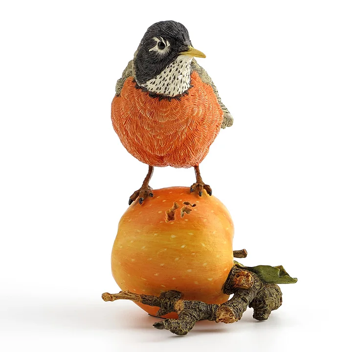 

Hand engraving Artwork British designer Robin station Apple realistic animal ornaments gifts