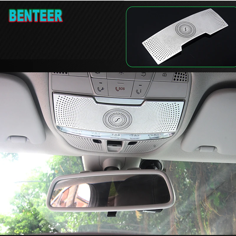 Matt car audio speaker trim coversclass internal sticker For Mercedes Benz AMG 15-18 GLC200 GLC260 GLC180 Class |