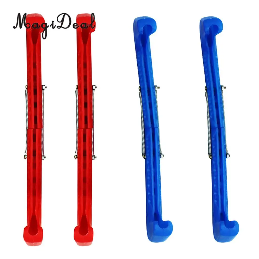 2 пары пластиковых защитных чехлов для фигурок хоккея с шайбой|skate blade cover|figure skating