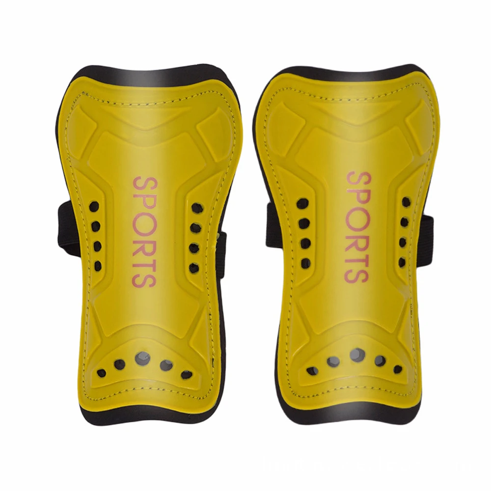 yellow 1 пара, спортивные защитные щитки для голени, футбольные защитные щитки для ног для взрослых и детей, футбольные защитные щитки для голени, дышащие - Цвет: yellow
