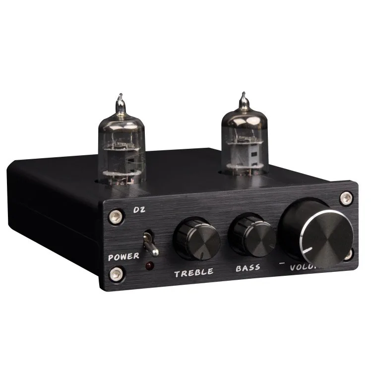 Мини 6J1 Предварительный усилитель HiFi вакуумная трубка Высокая/бас регулировка аудио предусилитель аудио эквалайзер D2
