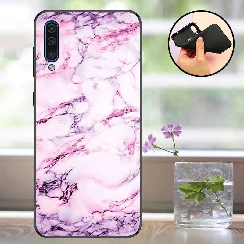 ZDL Чехол для samsung Galaxy A50 Чехол черный чехол для телефона для samsung A50 чехол Капа кремния СПС samsung 50 A505f матовый чехол - Цвет: ZDL