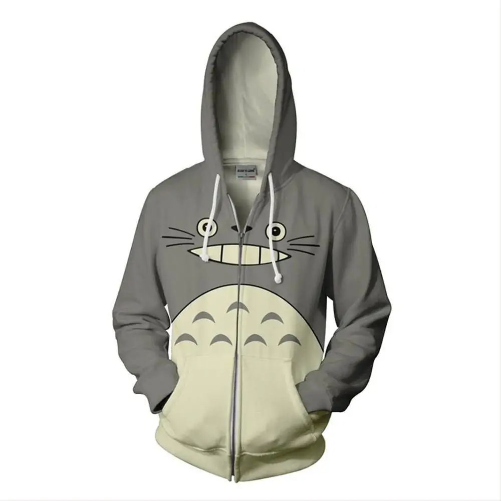 Толстовка с капюшоном для косплея тонари из аниме no Totoro толстовки толстовка на