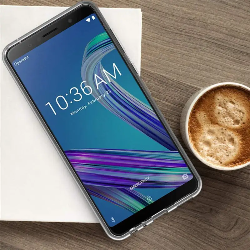 Чехол для ASUS ZenFone Max M1 ZB555KL силиконовая прозрачная задняя крышка чехол телефона ZB555