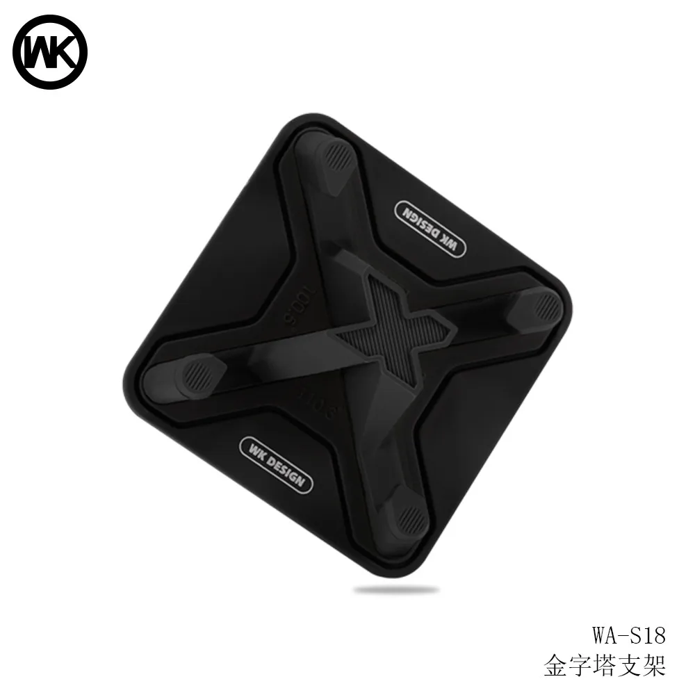 Black Phone Holder WK дизайн универсальный силиконовый нескользящий коврик автомобильный держатель Мобильный телефон Регулируемая Подставка Кронштейн приборной панели держатель для iPhoneX 7 - Цвет: Black Phone Holder