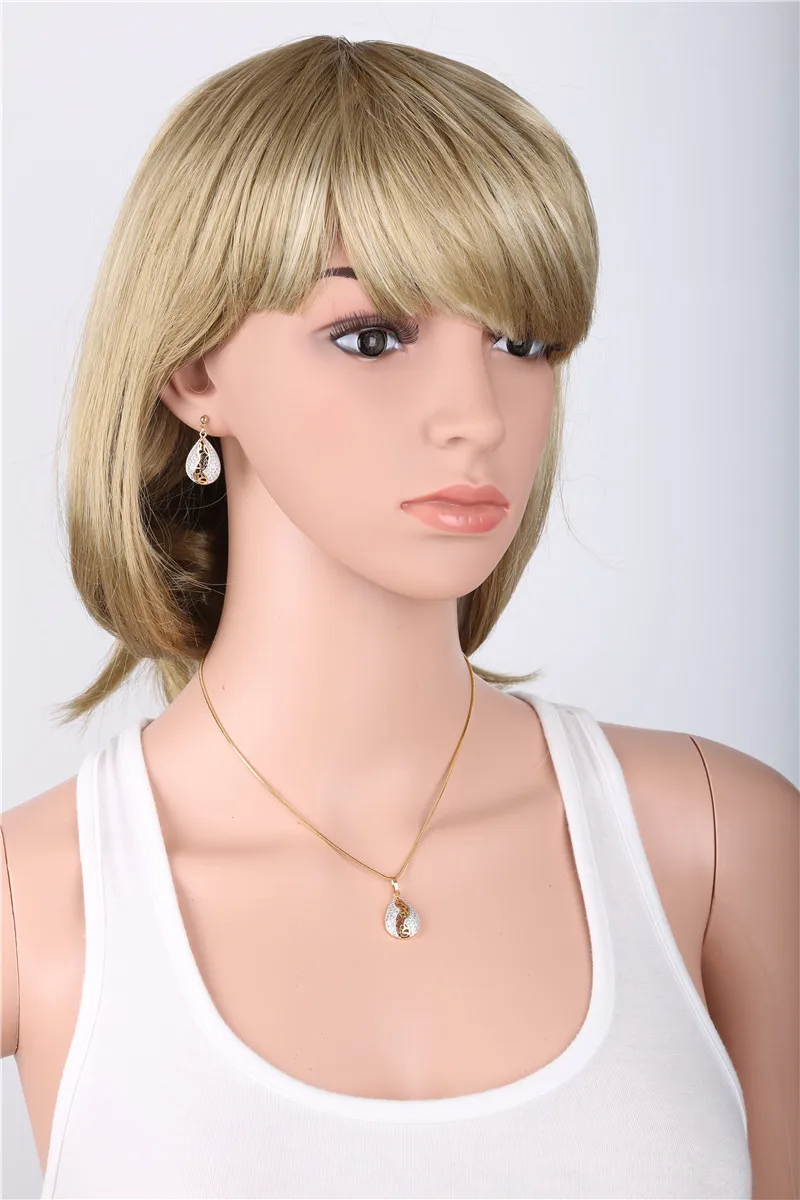 Женский комплект ювелирных изделий GULICX золотистого цвета с подвеской из