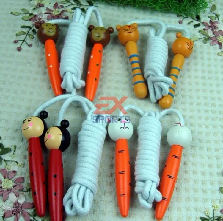 2X Скакалка для занятий спортом аксессуары спортзала Мультяшные животные новая