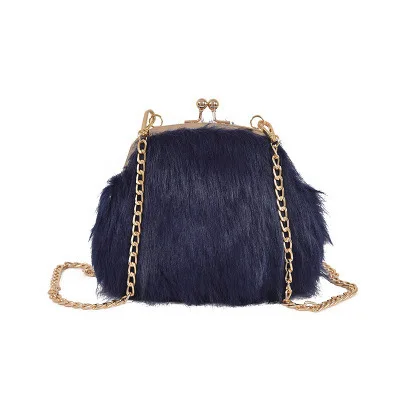Blascher новые женские сумки с металлическим корпусом шесть цветов плюшевая цепочка