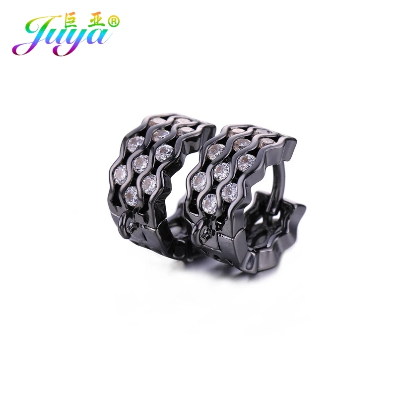 Metal Black Ручной работы принадлежности для сережек золото/серебро/розовое золото рукоделие ювелирный материал серьги крючки Аксессуары женские серьги сделай сам - Цвет: Metal Black