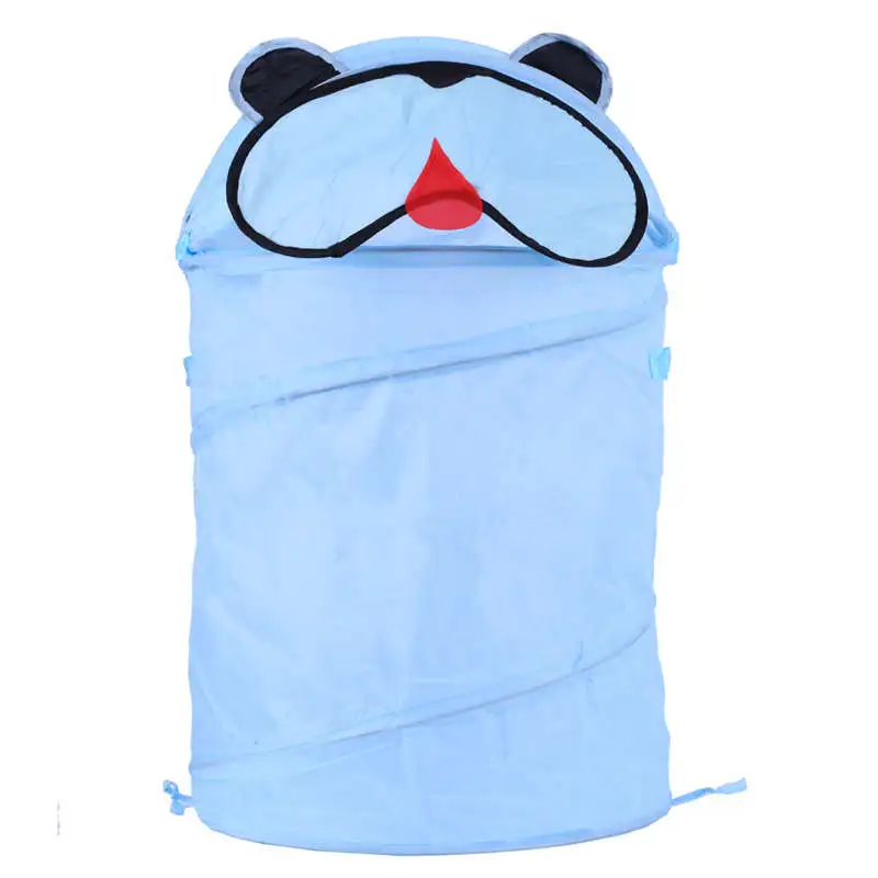Pug Контейнер для игрушек, коробка для хранения игрушек, складное ведро для белья, цилиндрическая корзина для игрушек, милые Мультяшные животные, жук, лягушка, собака - Цвет: Pug
