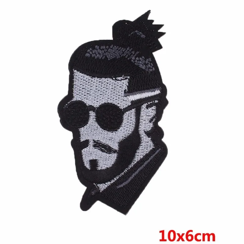 PE3413CT Prajna фильм Веном вышивка моральные нашивки значки Diy Одежда патч Железный На Спартанский воин солдат Дэдпул Мода Diy H - Цвет: PE3413CT